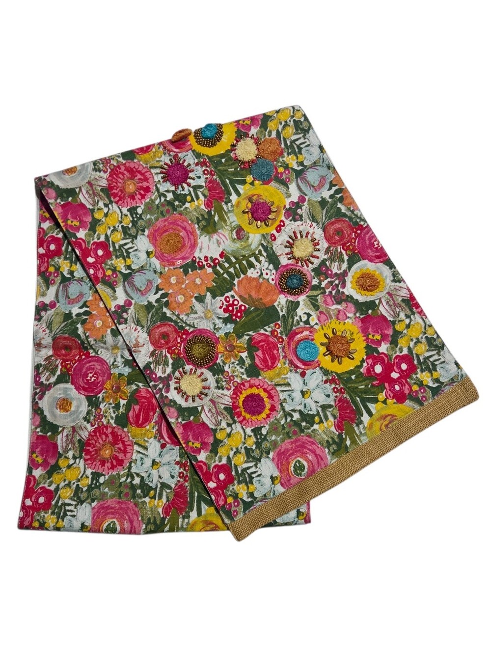 Pier 1 Imports Bountiful Blooms Table Runner 12.75" x 73"